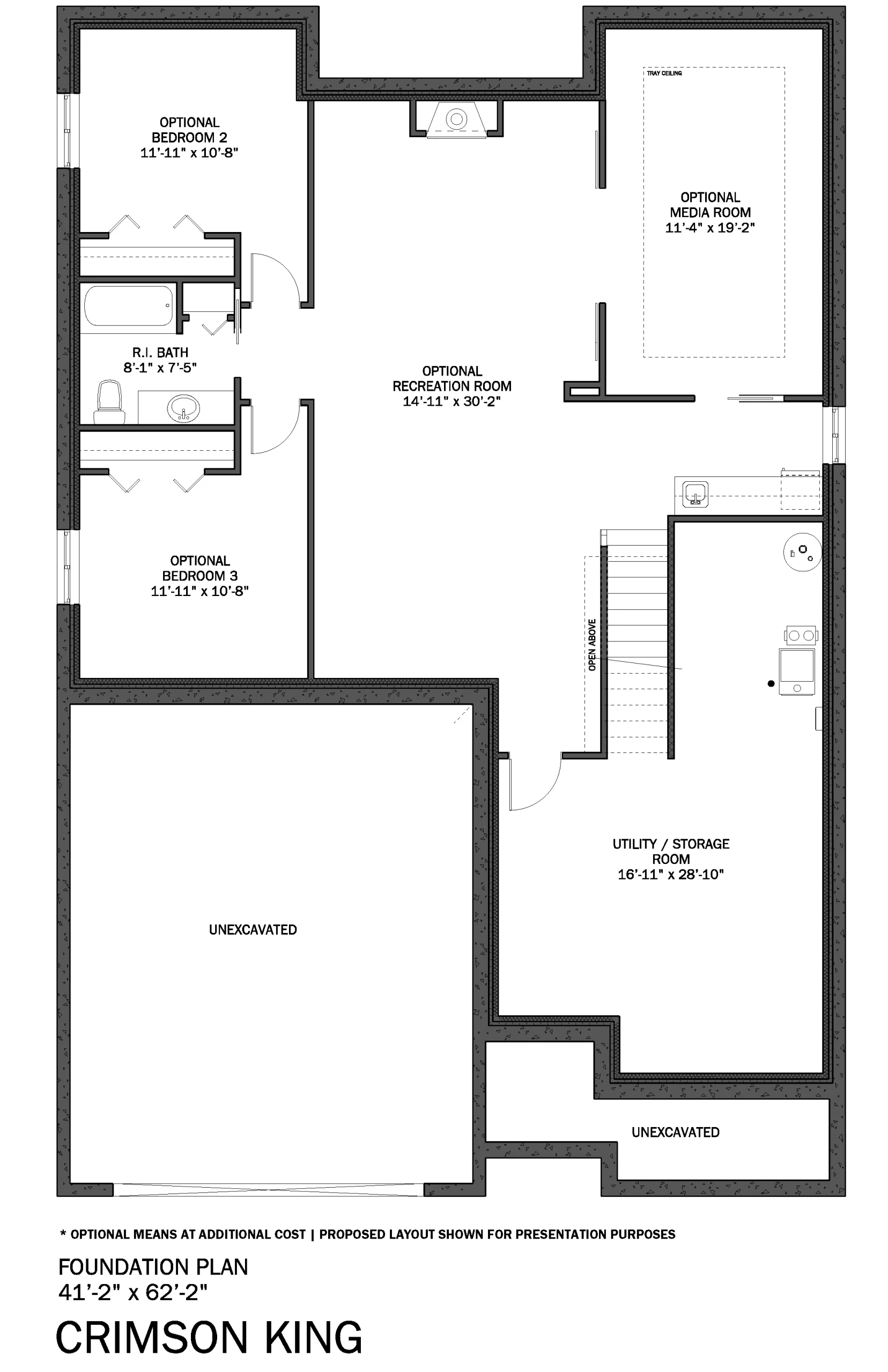Crimson King Basement Floor Plan