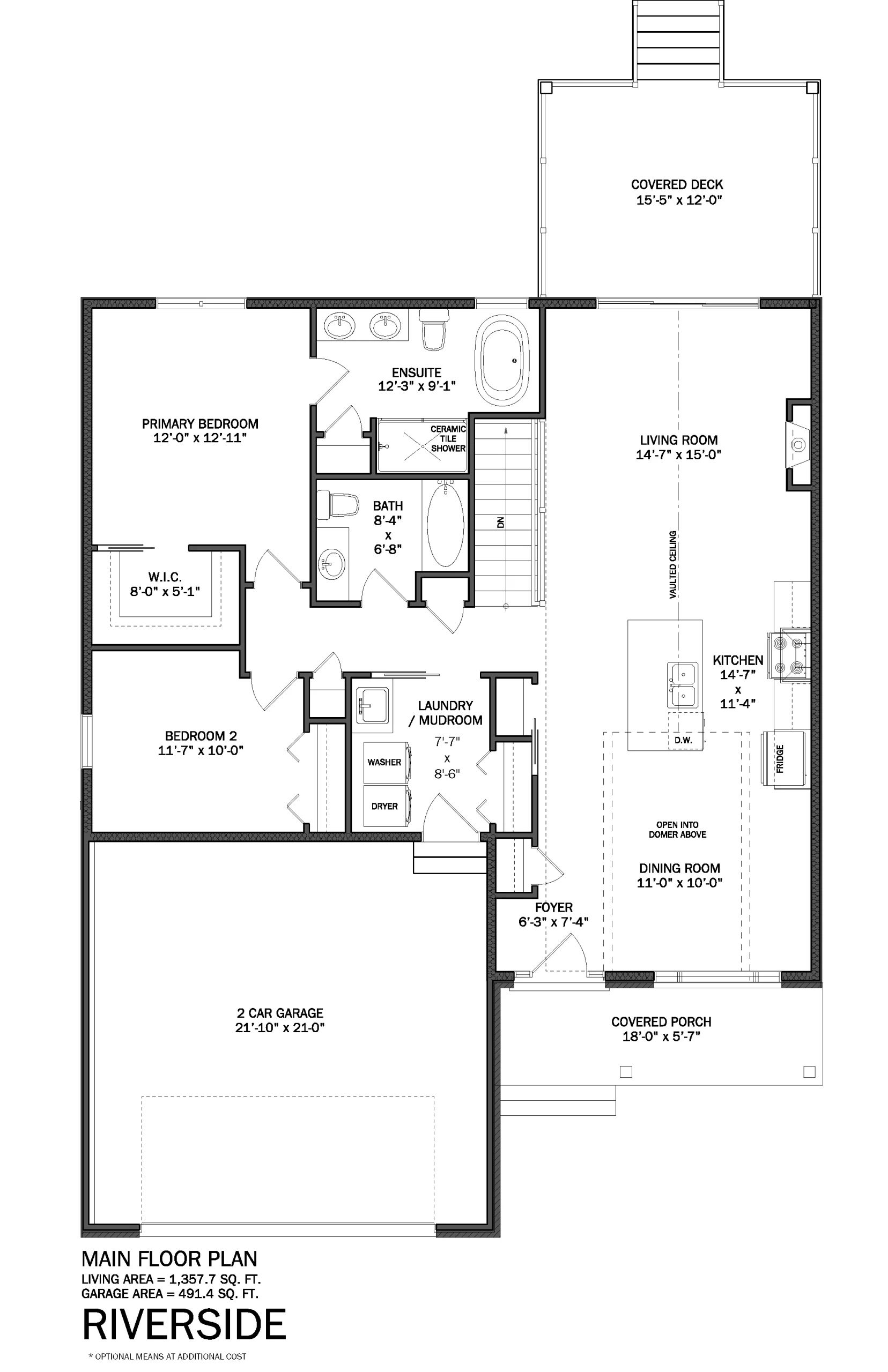 Riverside Main Floor Plan